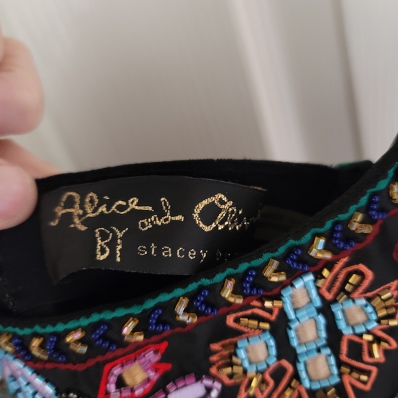 FLORENCIA EMBELLISHED MINI DRESS size 8 - Alice + Olivia - Picture 7 of 16